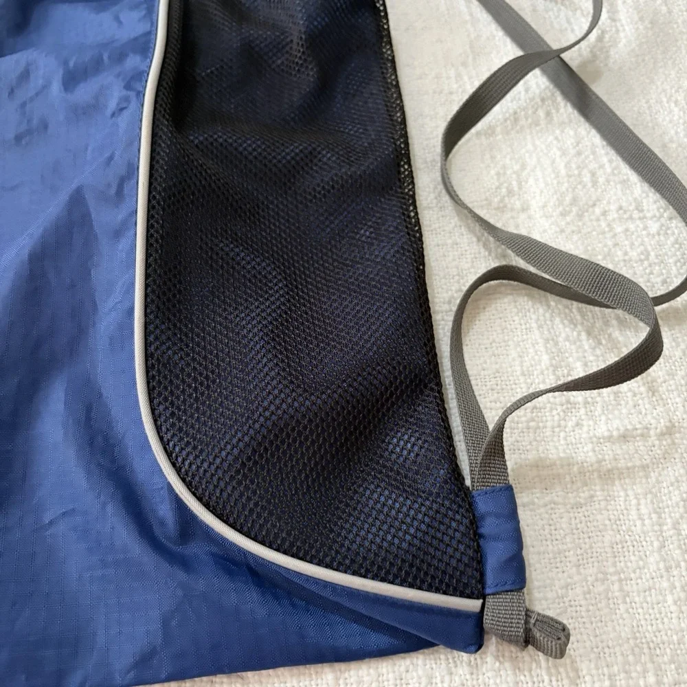 Eddie Bauer Drawstring Blue Cinch Gym Carry Bag Outdoors Hiking